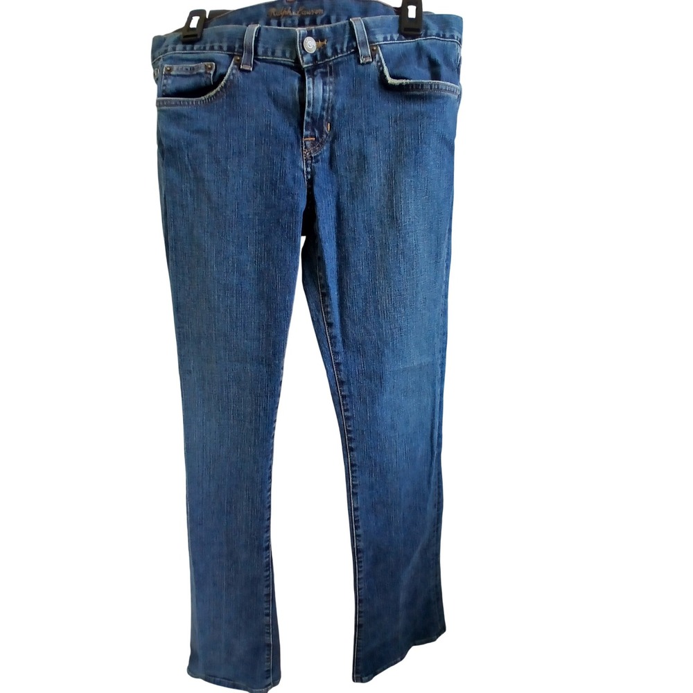 Ralph Lauren Black Label 867 Womens Denim Jeans boot Blue Cotton Blend Size 31